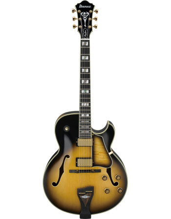 Ibanez LGB300-VYS George Benson Signature Hollow Body Guitar 6-String - Vintage Yellow Sunburst + Case MF100C