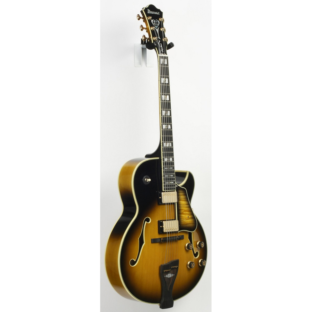 Ibanez LGB300-VYS George Benson Signature Hollow Body Guitar 6-String - Vintage Yellow Sunburst + Case MF100C