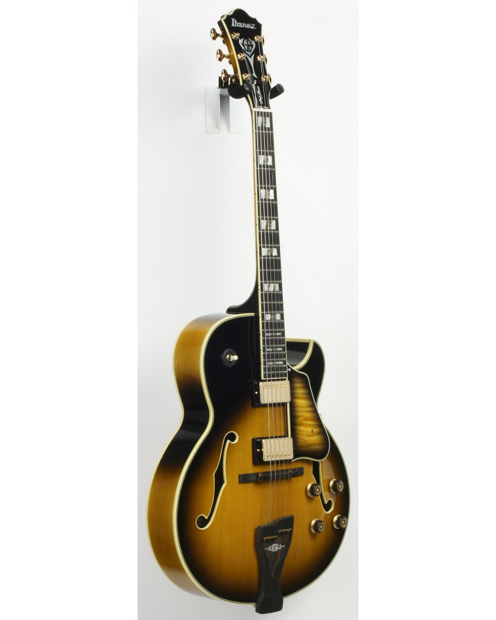 Ibanez LGB300-VYS George Benson Signature Hollow Body Guitar 6-String - Vintage Yellow Sunburst + Case MF100C