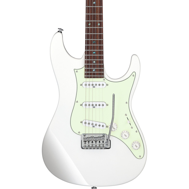 Ibanez LM1-LWH Luca Mantovanelli Signature Electric Guitar 6-String - Luna White + Case