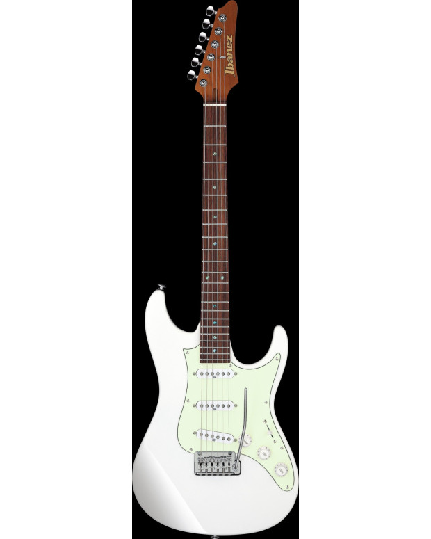Ibanez LM1-LWH Luca Mantovanelli Signature Electric Guitar 6-String - Luna White + Case