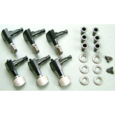 Ibanez MB500V machine head SGMM38-07 - for JEM7V-SBL 2002/02 - 2004/10 Vintage Silver + Black