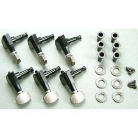 Ibanez MB500V machine head SGMM38-07 - for JEM7V-SBL 2002/02 - 2004/10 Vintage Silver + Black