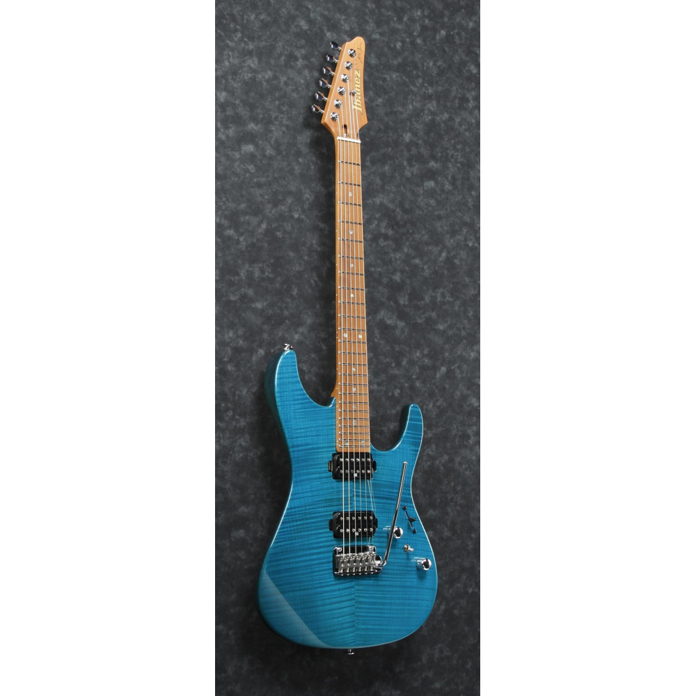 Ibanez MM1-TAB Martin Miller AZ Signature E-Guitar 6-String - Transparent Aqua Blue