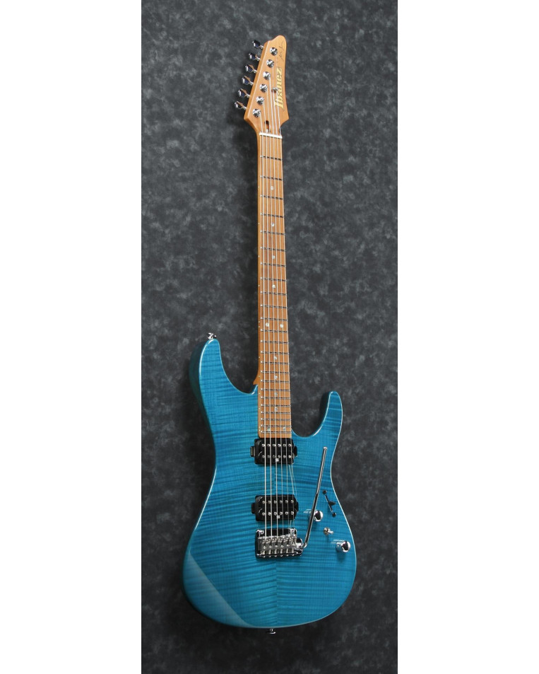 Ibanez MM1-TAB Martin Miller AZ Signature E-Guitar 6-String - Transparent Aqua Blue