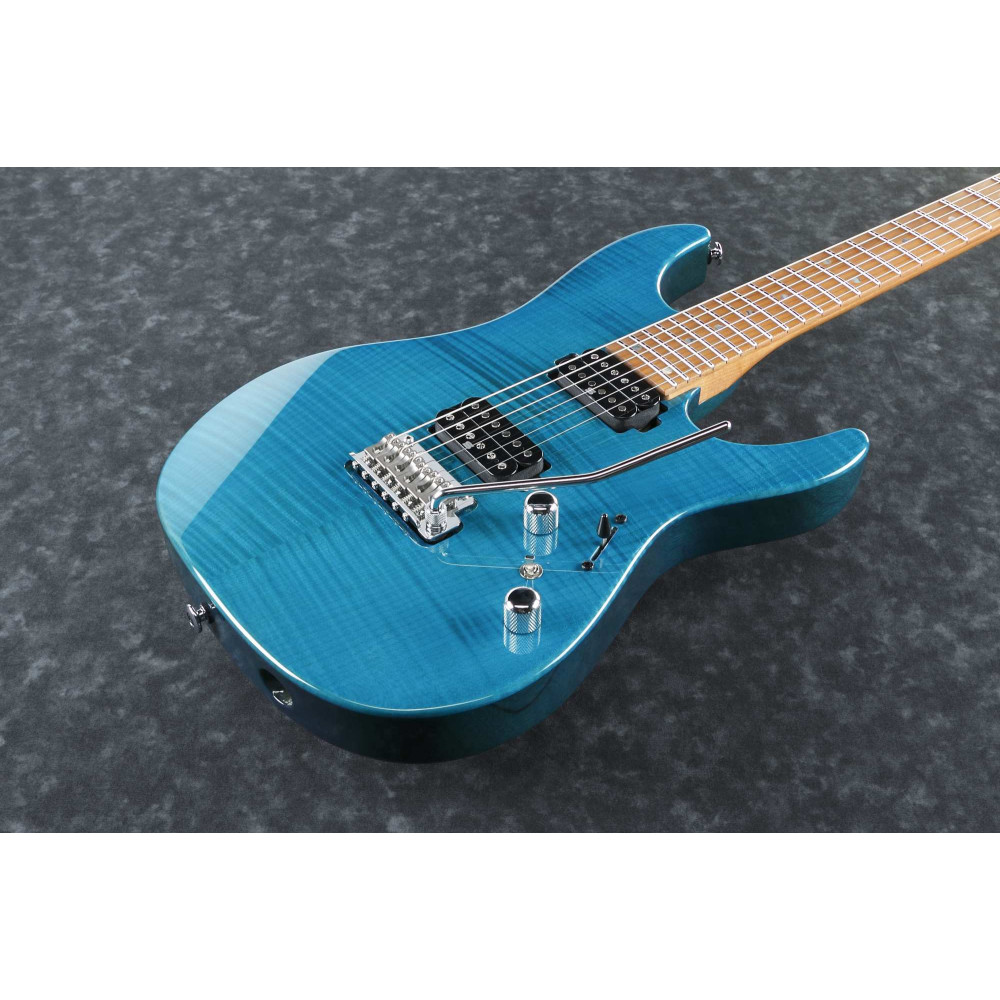 Ibanez MM1-TAB Martin Miller AZ Signature E-Guitar 6-String - Transparent Aqua Blue