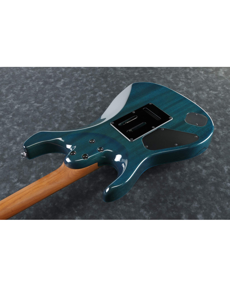 Ibanez MM1-TAB Martin Miller AZ Signature E-Guitar 6-String - Transparent Aqua Blue
