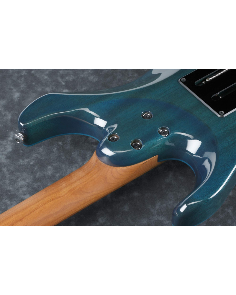 Ibanez MM1-TAB Martin Miller AZ Signature E-Guitar 6-String - Transparent Aqua Blue