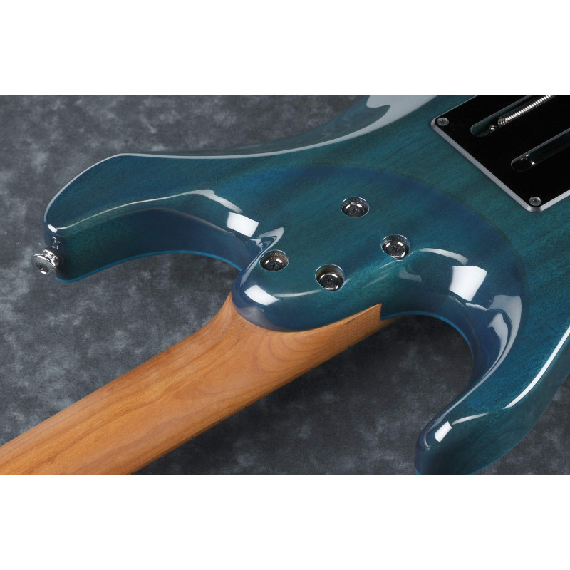 Ibanez MM1-TAB Martin Miller AZ Signature E-Guitar 6-String - Transparent Aqua Blue