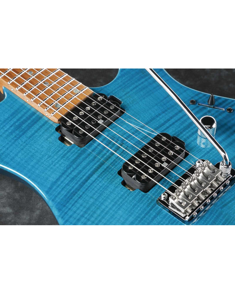 Ibanez MM1-TAB Martin Miller AZ Signature E-Guitar 6-String - Transparent Aqua Blue
