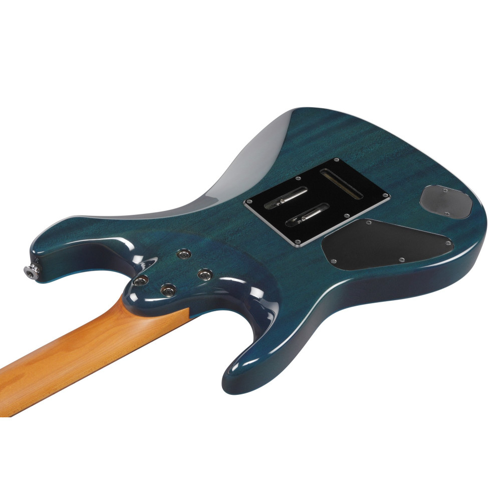Ibanez MMN1-TAB Martin Miller Signature Electric Guitar 6-String - Transparent Aqua Blue + Case