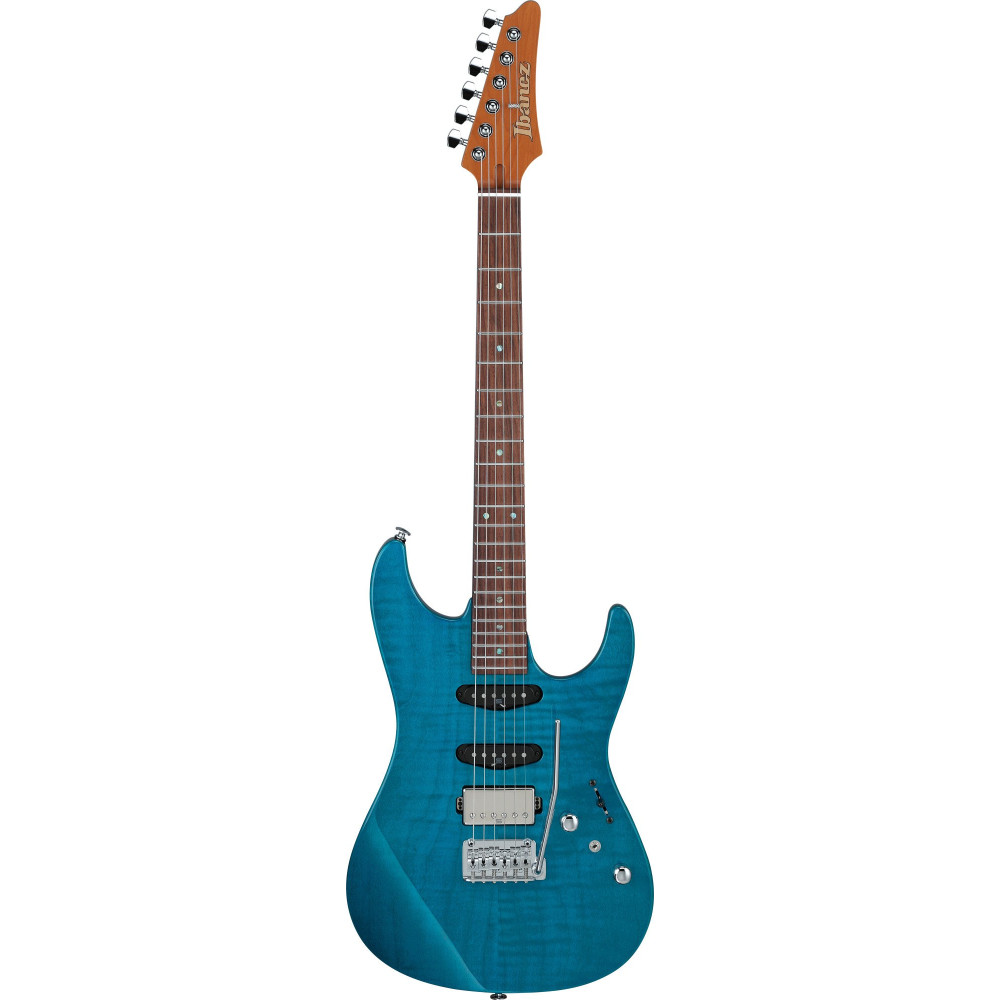Ibanez MMN1-TAB Martin Miller Signature Electric Guitar 6-String - Transparent Aqua Blue + Case