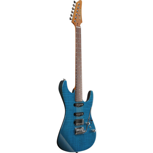 Ibanez MMN1-TAB Martin Miller Signature Electric Guitar 6-String - Transparent Aqua Blue + Case