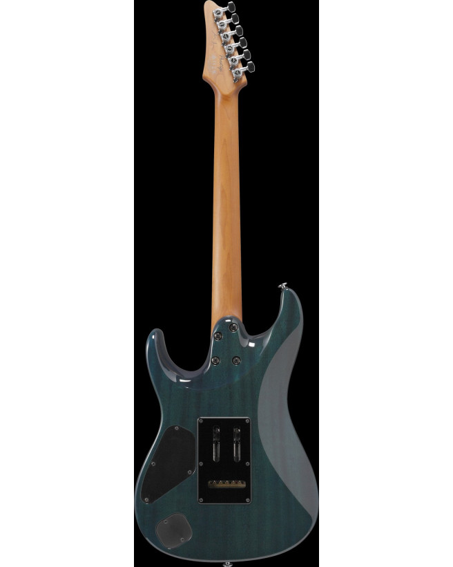 Ibanez MMN1-TAB Martin Miller Signature Electric Guitar 6-String - Transparent Aqua Blue + Case