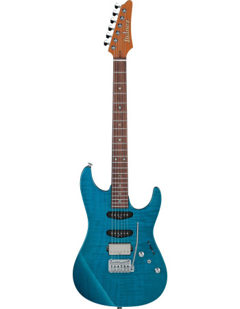 Ibanez MMN1-TAB Martin Miller Signature Electric Guitar 6-String - Transparent Aqua Blue + Case