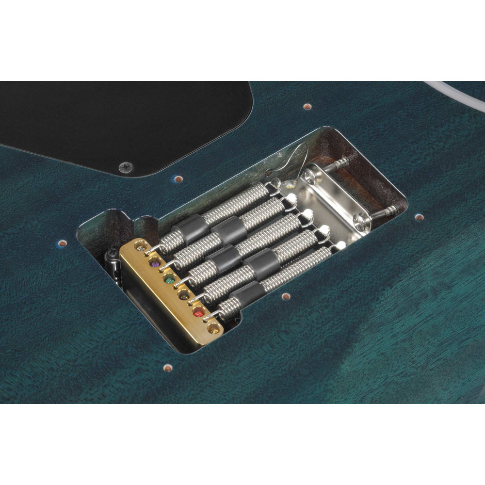 Ibanez MMN1-TAB Martin Miller Signature Electric Guitar 6-String - Transparent Aqua Blue + Case