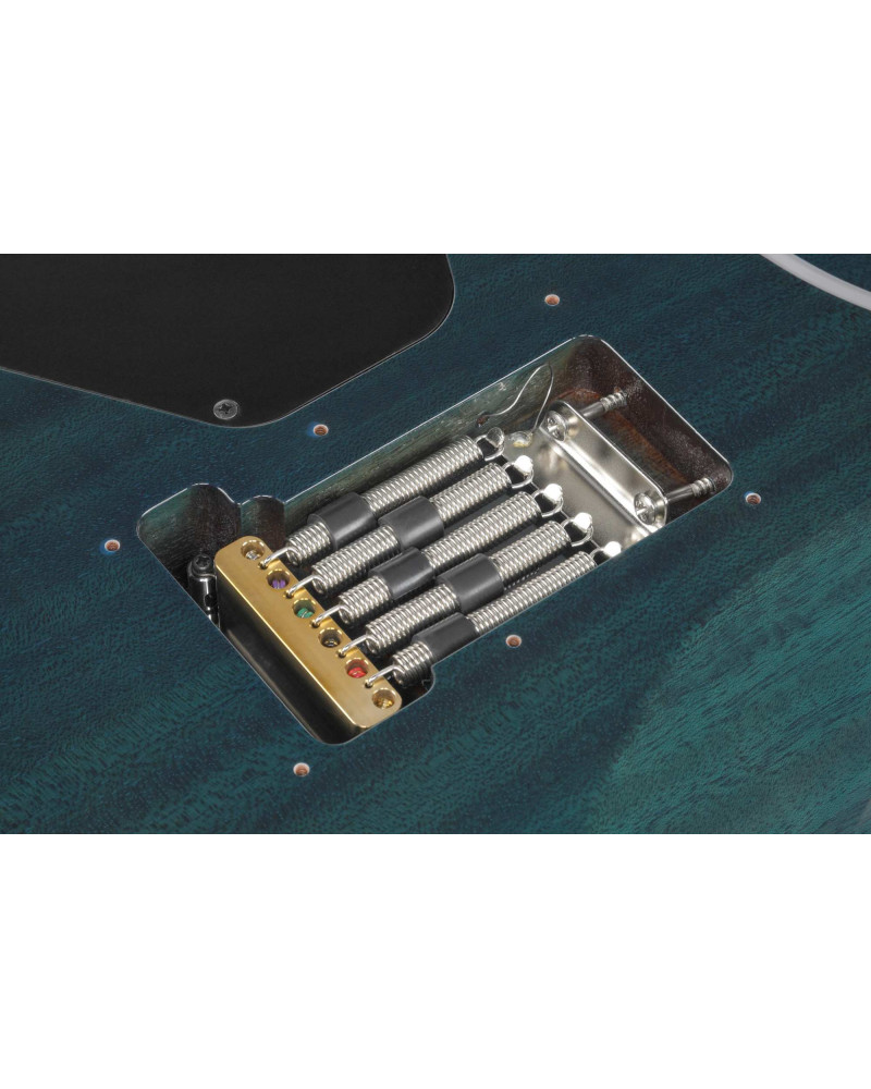 Ibanez MMN1-TAB Martin Miller Signature Electric Guitar 6-String - Transparent Aqua Blue + Case