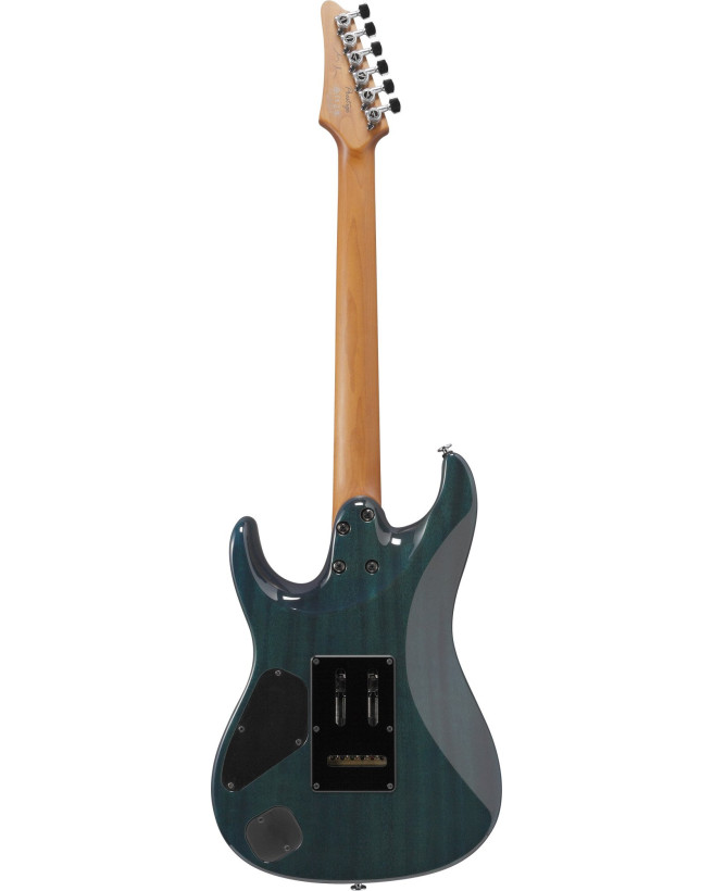 Ibanez MMN1-TAB Martin Miller Signature Electric Guitar 6-String - Transparent Aqua Blue + Case