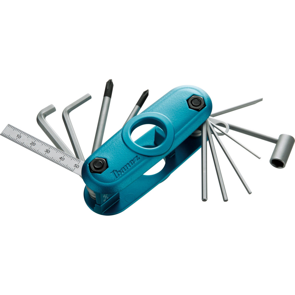 Ibanez MTZ11-AMA Multi Tool Aqua Blue Matte 11 Tools in 1