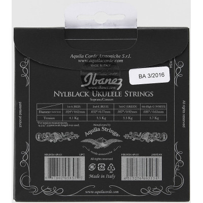 Ibanez NBUKS4 String Set for 4 String Soprano/Concert Ukulele by Aquila