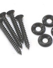 Ibanez NECK-SCREWSET neck screw set in black - 2x35mm + 2x40mm + 4x washers