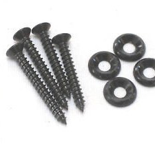 Ibanez NECK-SCREWSET neck screw set in black - 2x35mm + 2x40mm + 4x washers