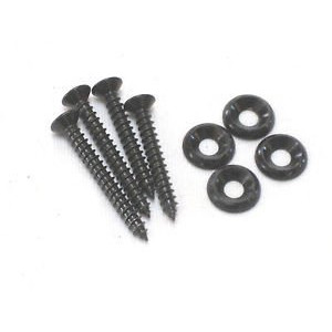 Ibanez NECK-SCREWSET neck screw set in black - 2x35mm + 2x40mm + 4x washers