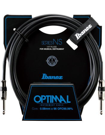 Ibanez NS10 NS Series Guitar instrument cable - Straight / Straight - male - male, black - 3,05 m / 10 ft
