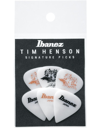 Ibanez P1000TH-C1 Tim Henson Picks Heavy, 6 Pieces/Set - 3x Pink & 3x Black with W6RST Logo