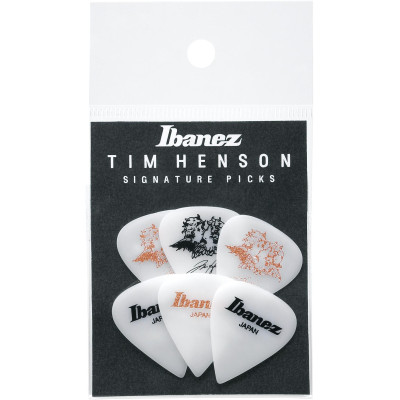 Ibanez P1000TH-C1 Tim Henson Picks Heavy, 6 Pieces/Set - 3x Pink & 3x Black with W6RST Logo
