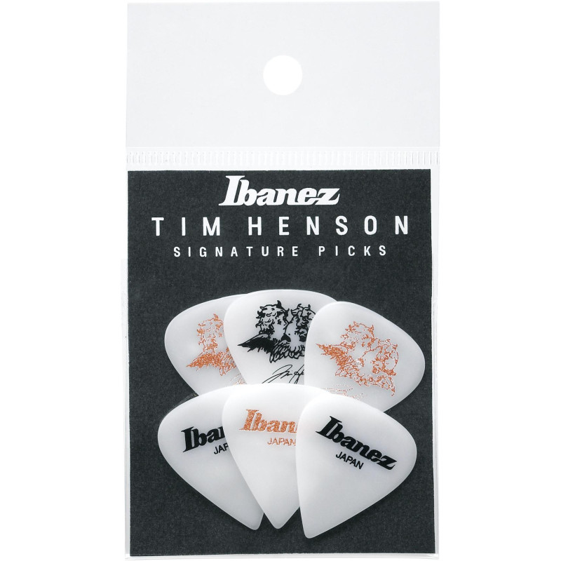 Ibanez P1000TH-C1 Tim Henson Picks Heavy, 6 Pieces/Set - 3x Pink & 3x Black with W6RST Logo
