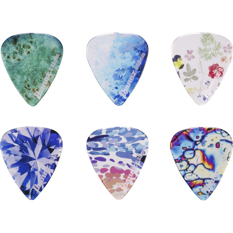 Ibanez PCP14MH-C1 KALEIDO Series Picks - Copolyester Medium Heavy/ 6 pcs