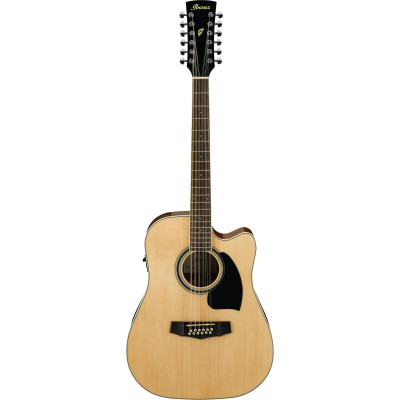 Ibanez PF1512ECE-NT PF Performance Acoustic Guitar 12-String - Natural High Gloss