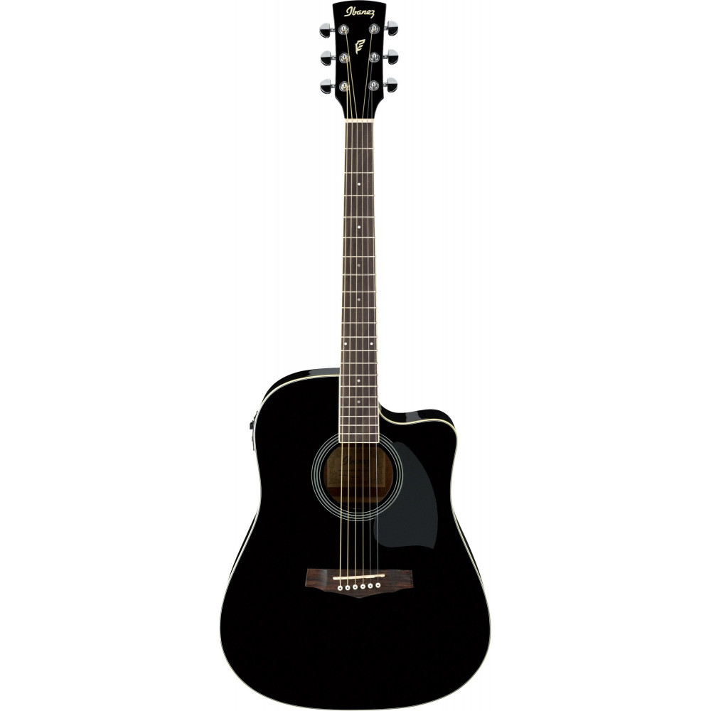 Ibanez PF15ECE-BK PF Performance Acoustic Guitar 6-String - Black