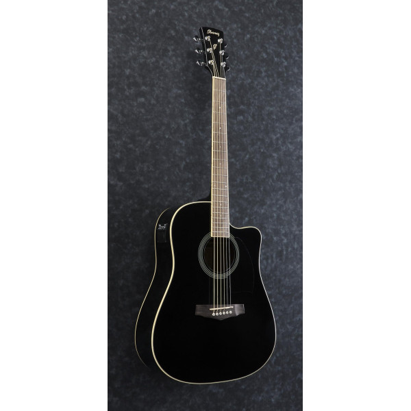 Ibanez PF15ECE-BK PF Performance Acoustic Guitar 6-String - Black