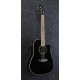 Ibanez PF15ECE-BK PF Performance Acoustic Guitar 6-String - Black