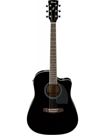Ibanez PF15ECE-BK PF Performance Acoustic Guitar 6-String - Black