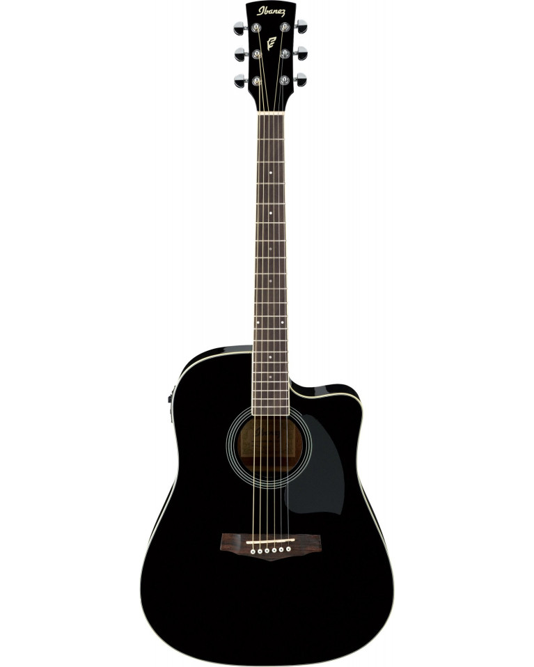 Ibanez PF15ECE-BK PF Performance Acoustic Guitar 6-String - Black