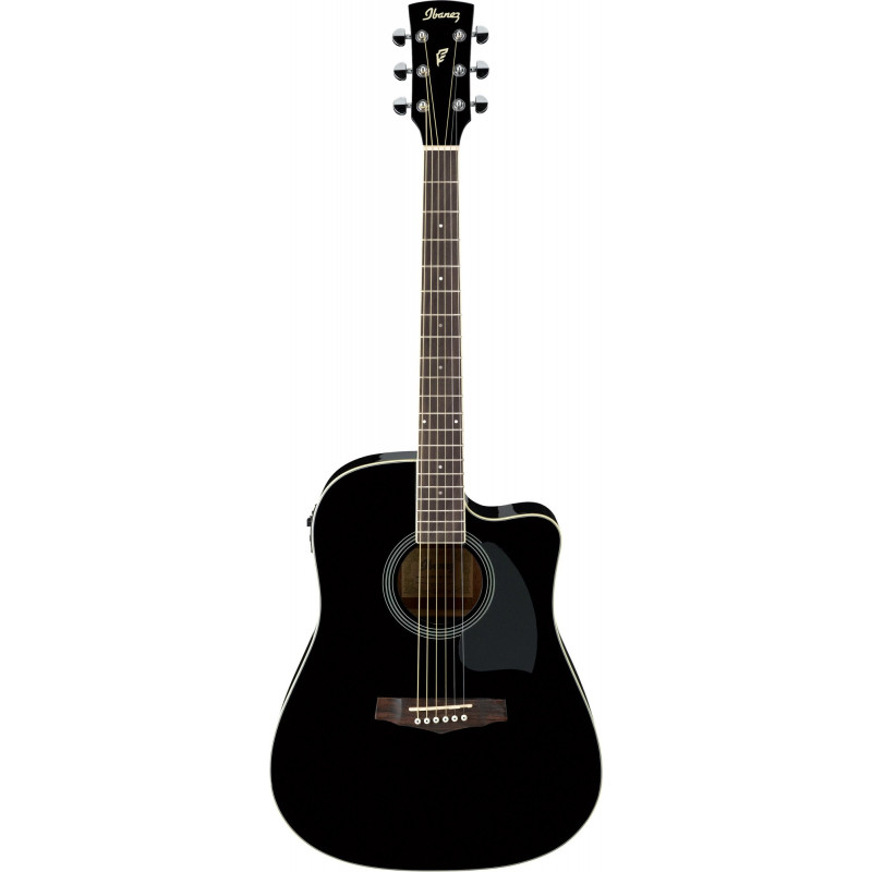 Ibanez PF15ECE-BK PF Performance Acoustic Guitar 6-String - Black