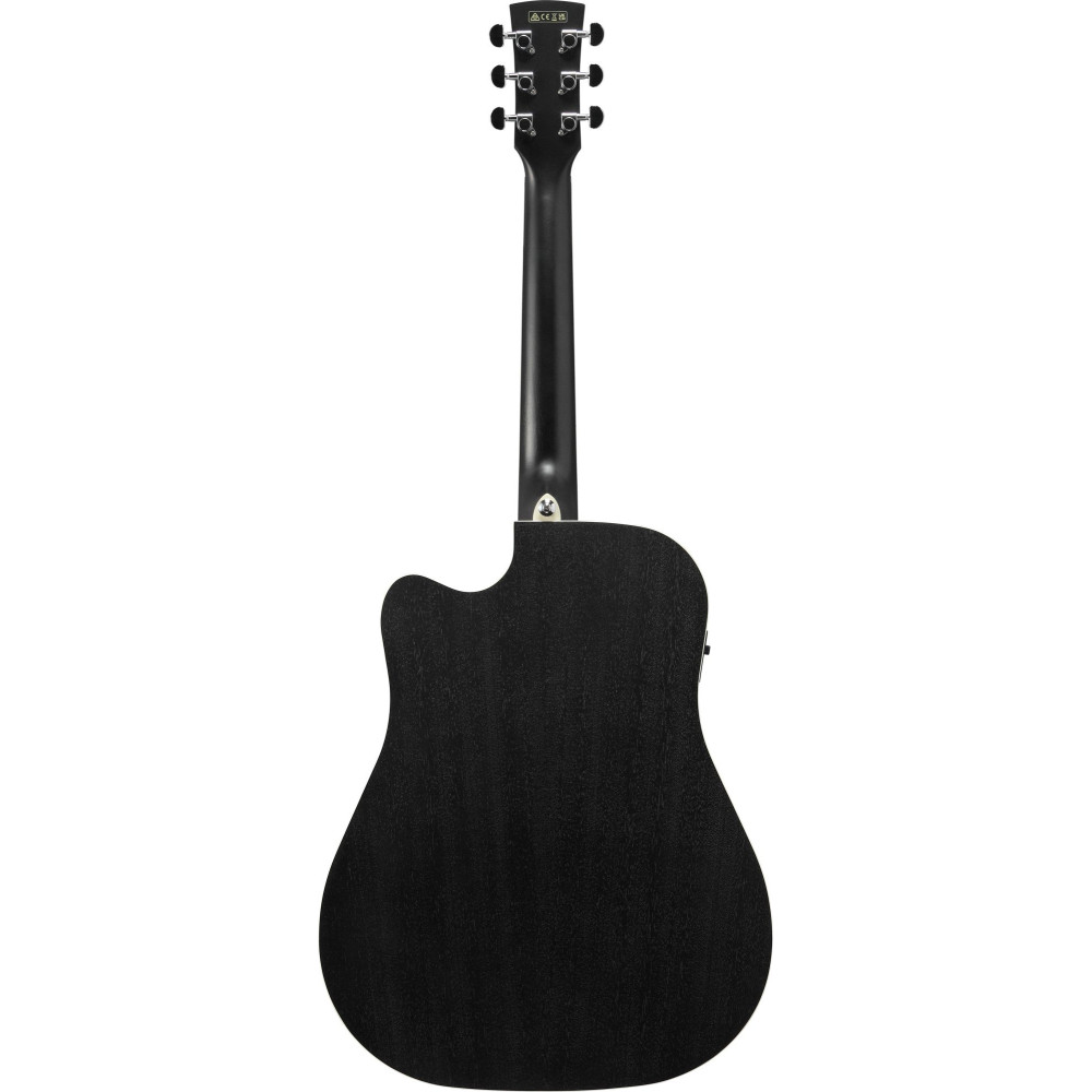 Ibanez PF16MWCE-WK PF Performance Acoustic Guitar 6-String - Weathered Black Open Pore