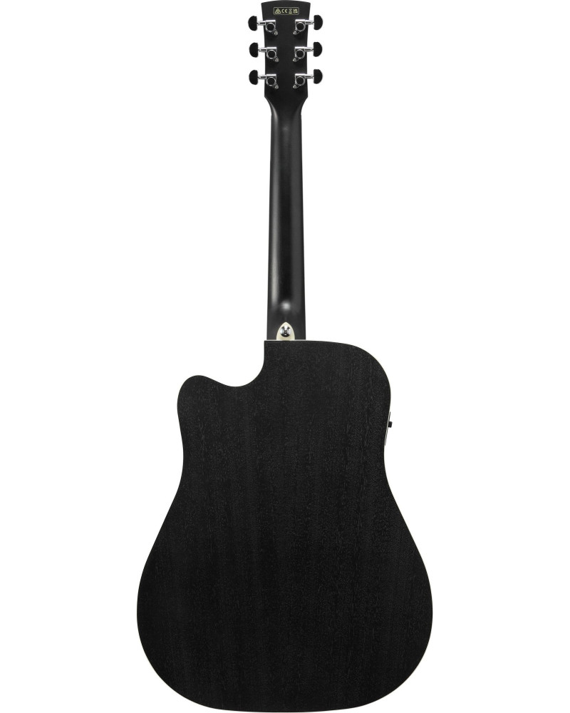 Ibanez PF16MWCE-WK PF Performance Acoustic Guitar 6-String - Weathered Black Open Pore