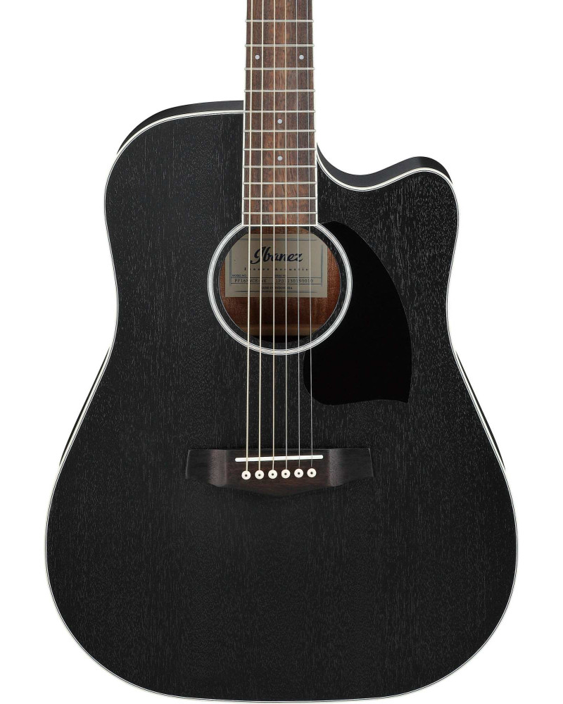 Ibanez PF16MWCE-WK PF Performance Acoustic Guitar 6-String - Weathered Black Open Pore