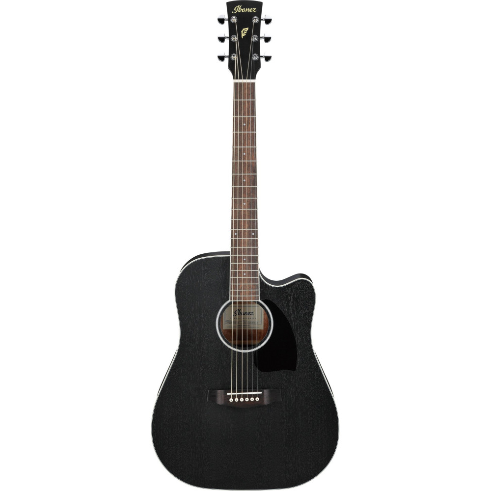 Ibanez PF16MWCE-WK PF Performance Acoustic Guitar 6-String - Weathered Black Open Pore