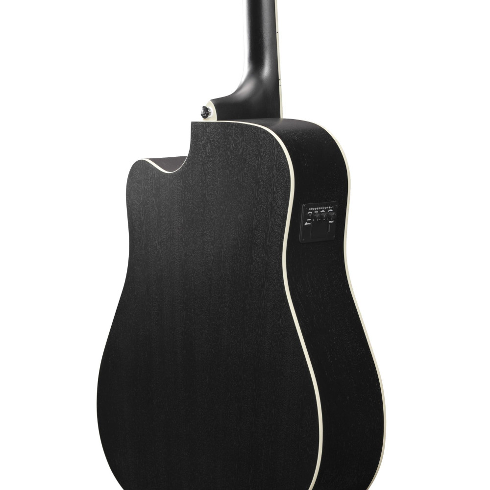 Ibanez PF16MWCE-WK PF Performance Acoustic Guitar 6-String - Weathered Black Open Pore