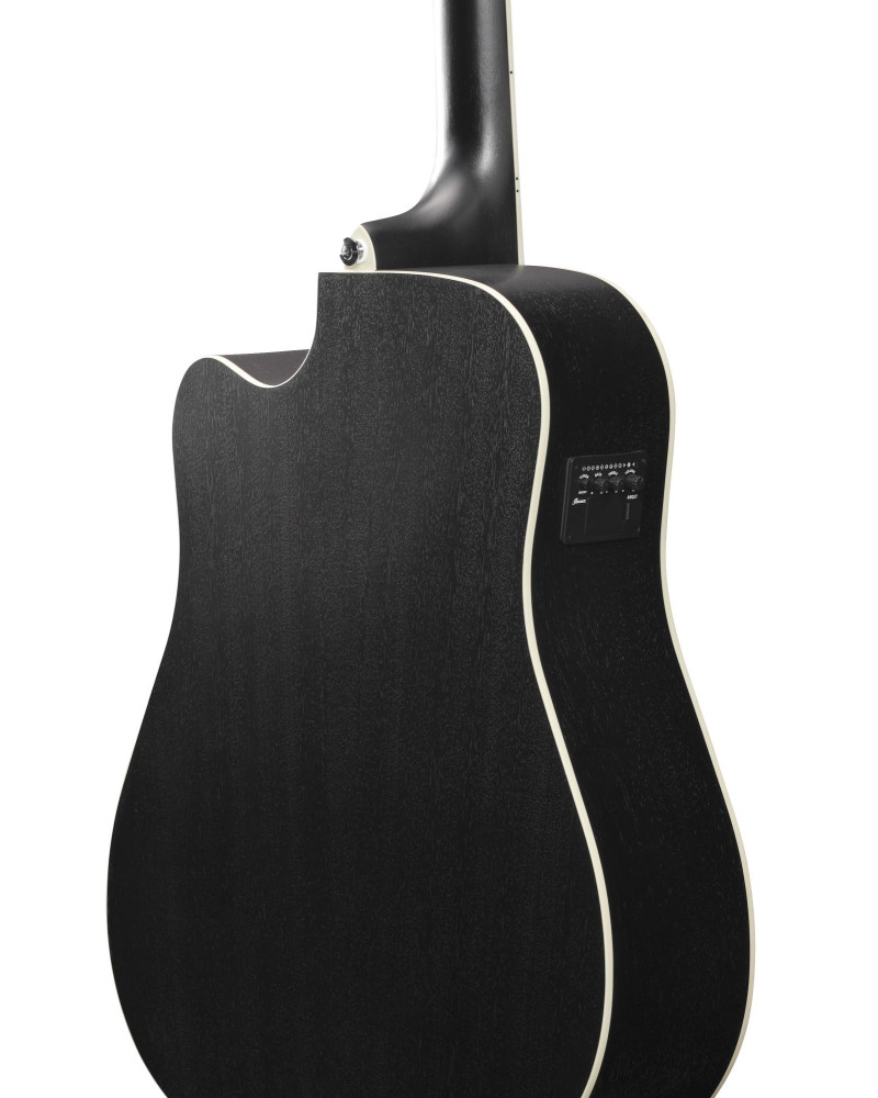 Ibanez PF16MWCE-WK PF Performance Acoustic Guitar 6-String - Weathered Black Open Pore