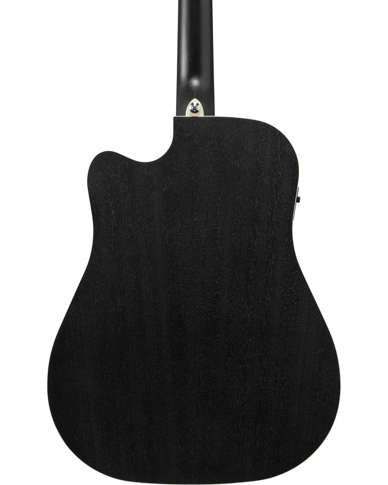 Ibanez PF16MWCE-WK PF Performance Acoustic Guitar 6-String - Weathered Black Open Pore