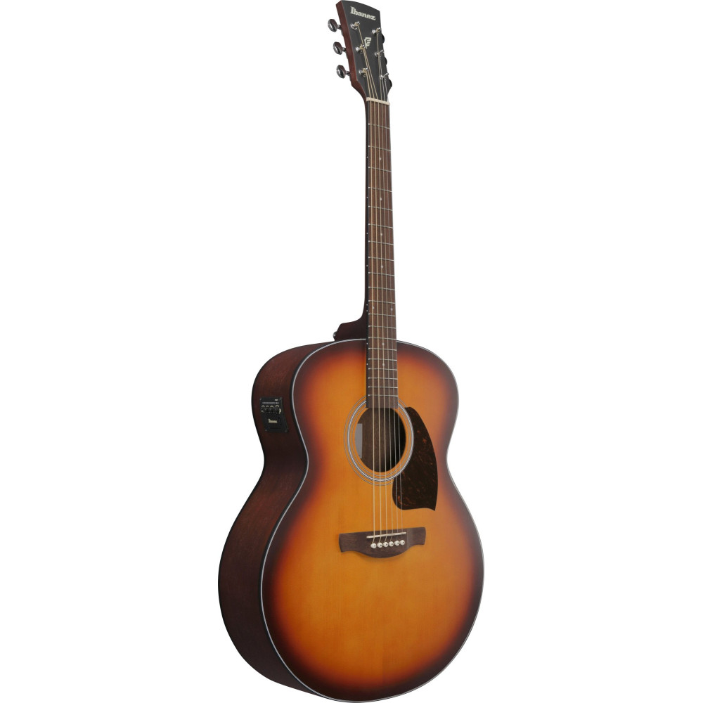 Ibanez PJ50E-OAH PJ Acoustic Guitar 6-String - OP Vintage Amber Sunburst Top, Open Pore Natural Back & Sides