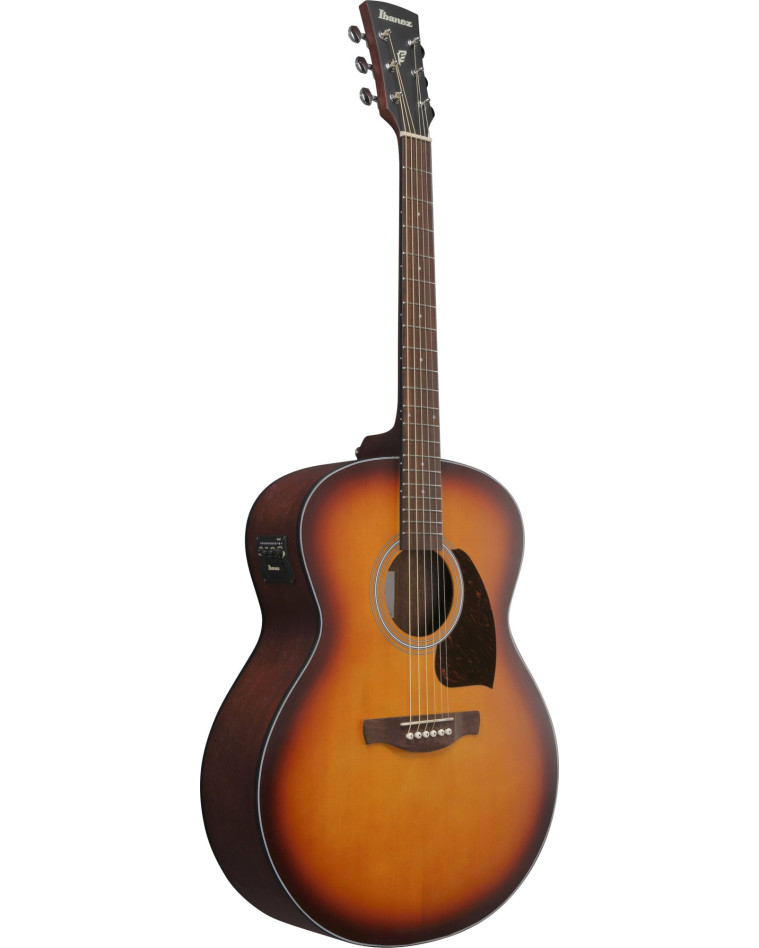 Ibanez PJ50E-OAH PJ Acoustic Guitar 6-String - OP Vintage Amber Sunburst Top, Open Pore Natural Back & Sides