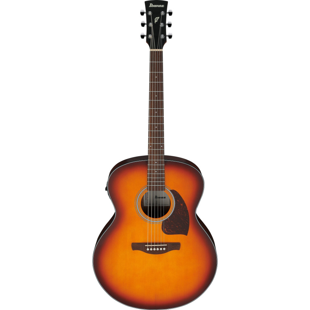 Ibanez PJ50E-OAH PJ Acoustic Guitar 6-String - OP Vintage Amber Sunburst Top, Open Pore Natural Back & Sides