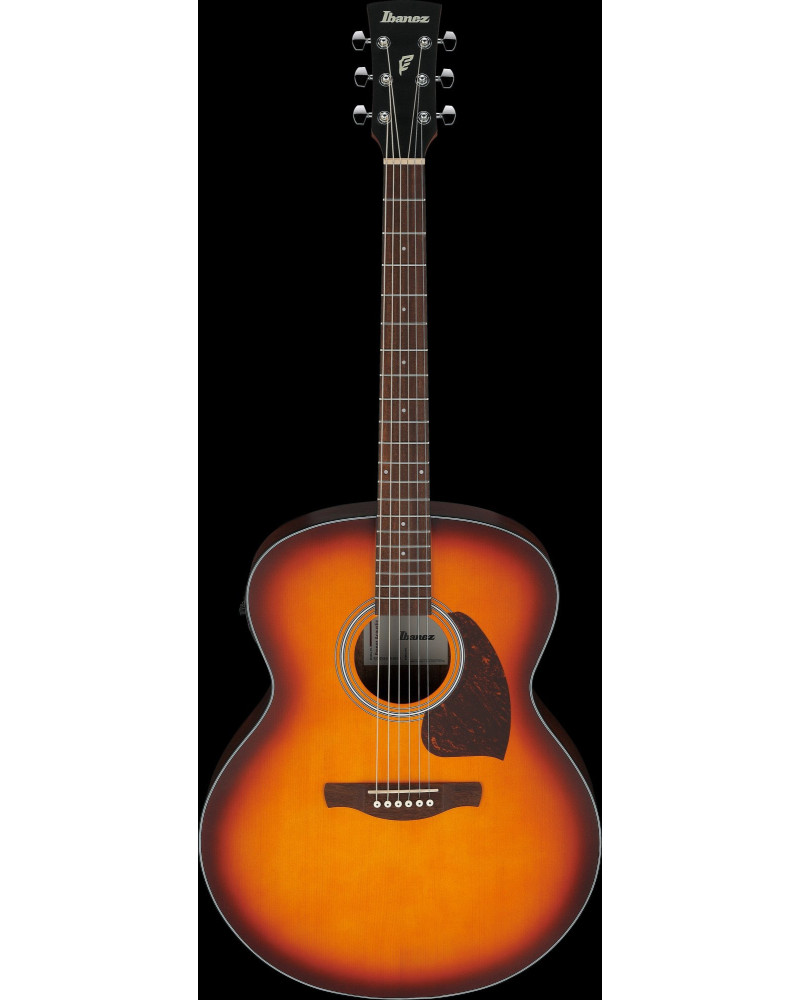 Ibanez PJ50E-OAH PJ Acoustic Guitar 6-String - OP Vintage Amber Sunburst Top, Open Pore Natural Back & Sides
